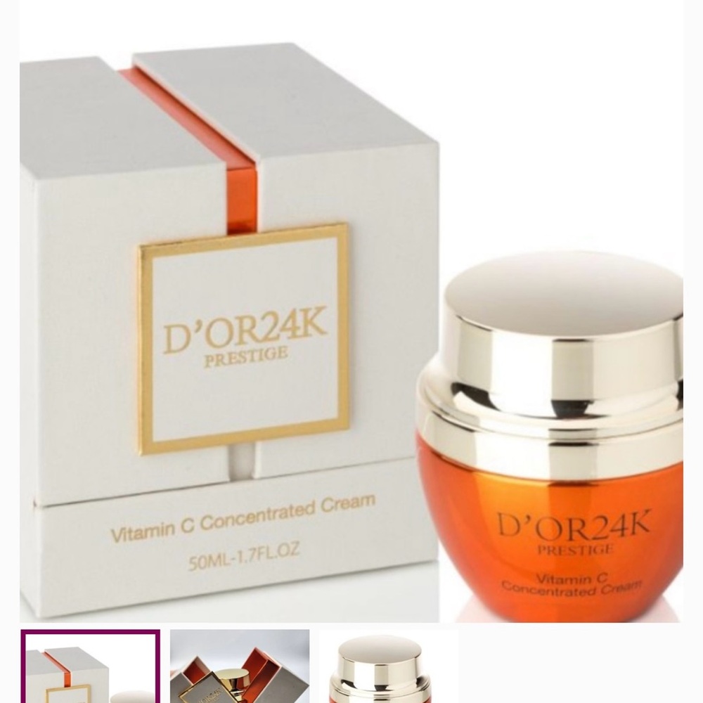 D'OR24K Prestige Vitamin C Cream - Orange and Silver